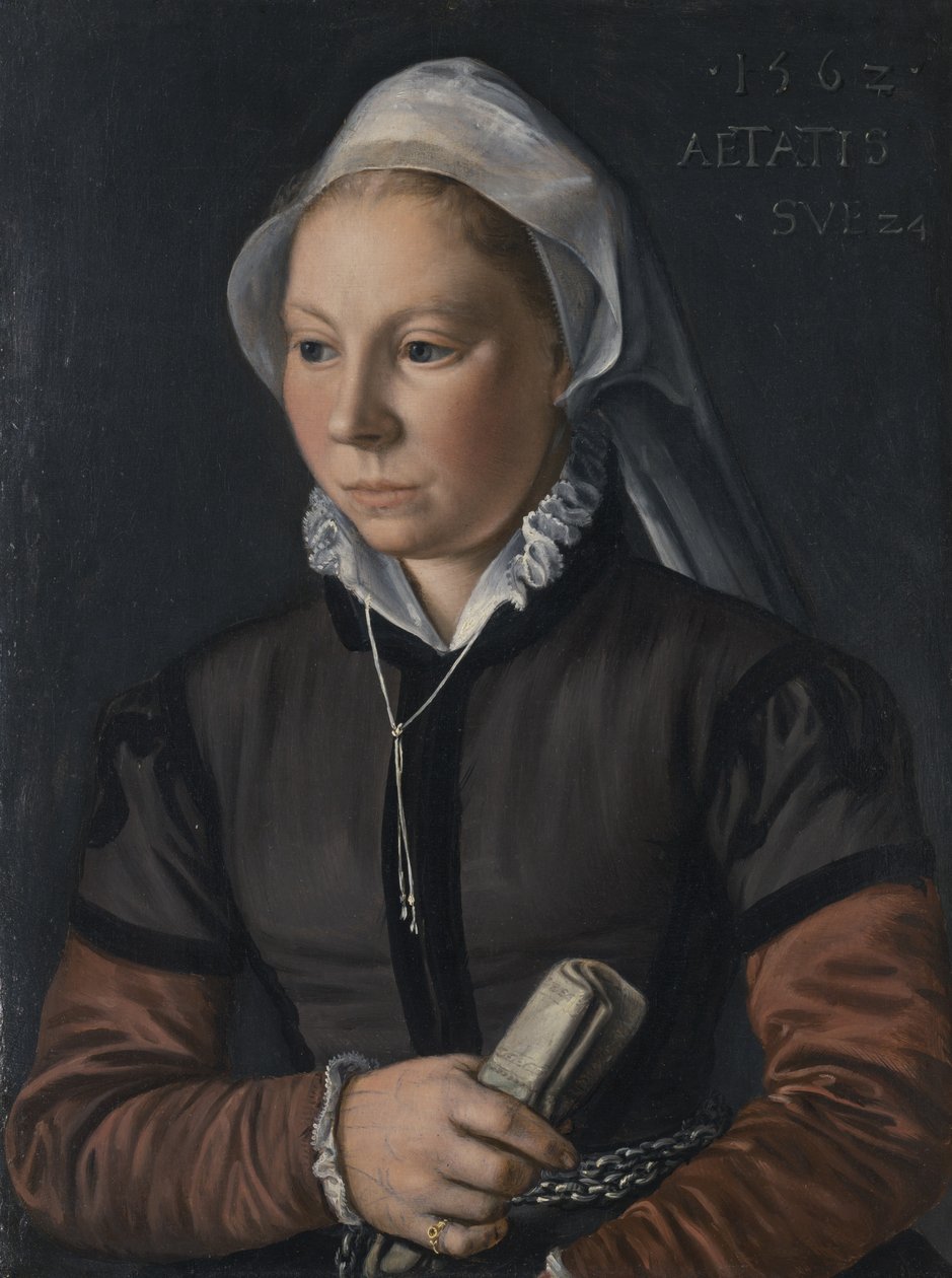 Retrato de una Mujer Joven, 1562 de Joachim Beuckelaer