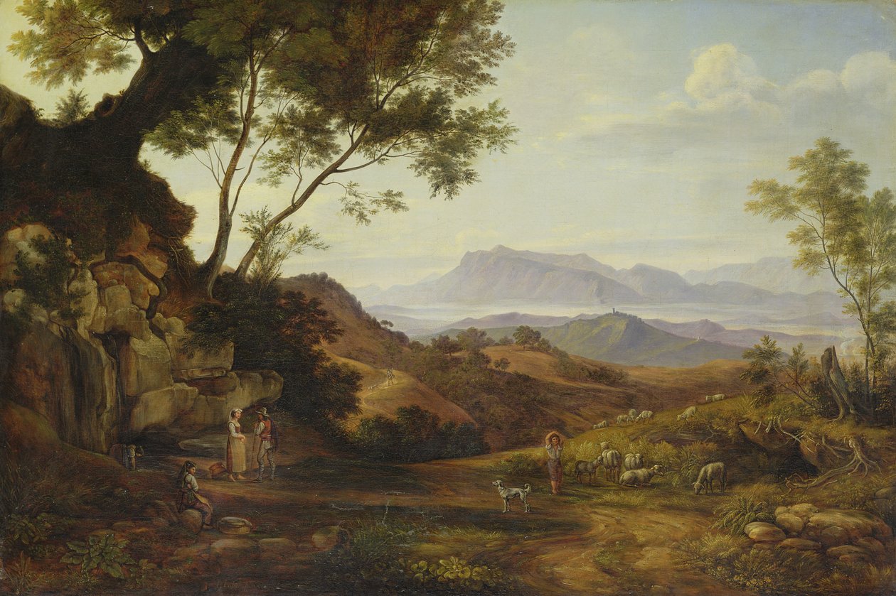Paisaje Italiano de Joachim Faber