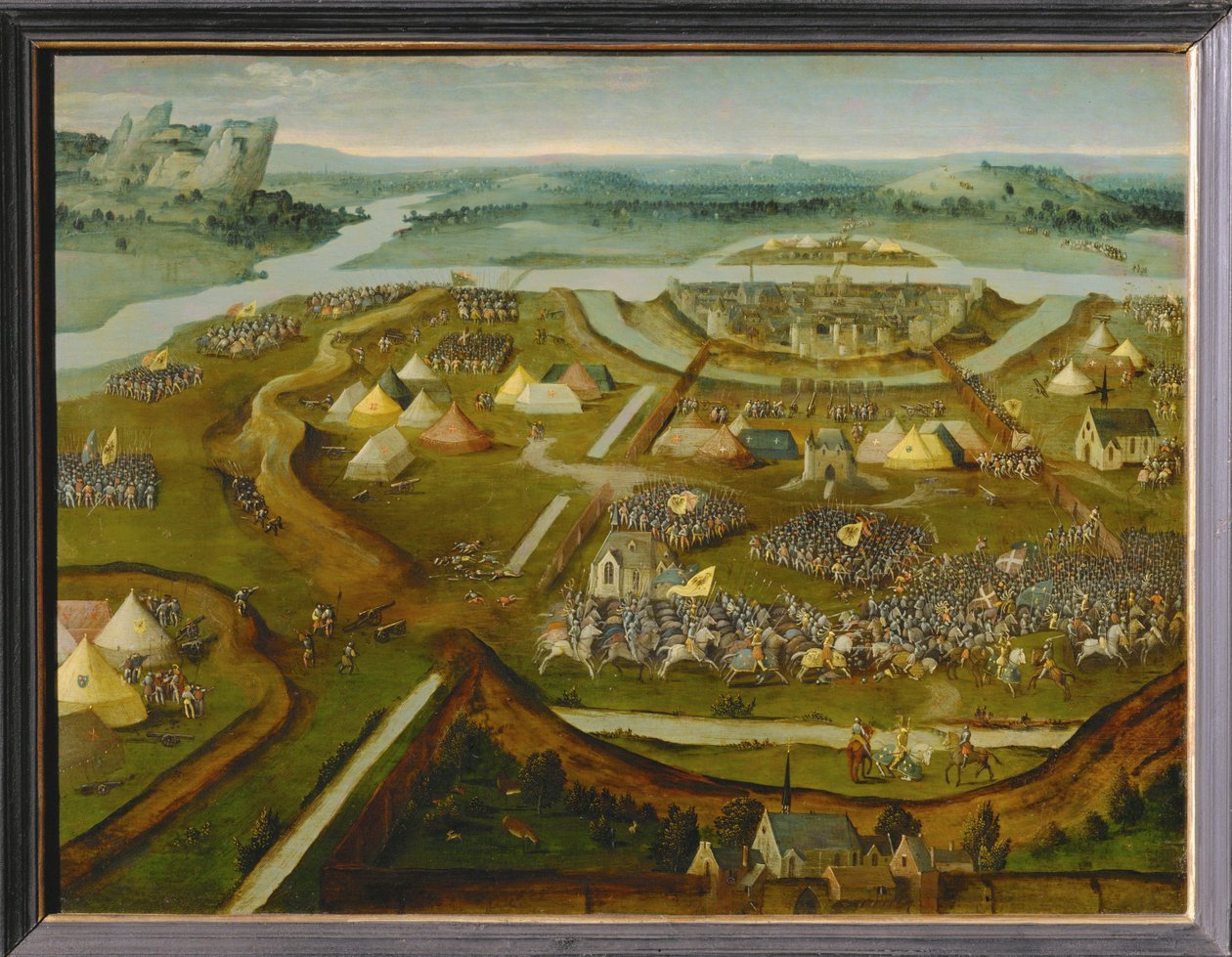 La batalla de Pavía ... de Joachim Patinir