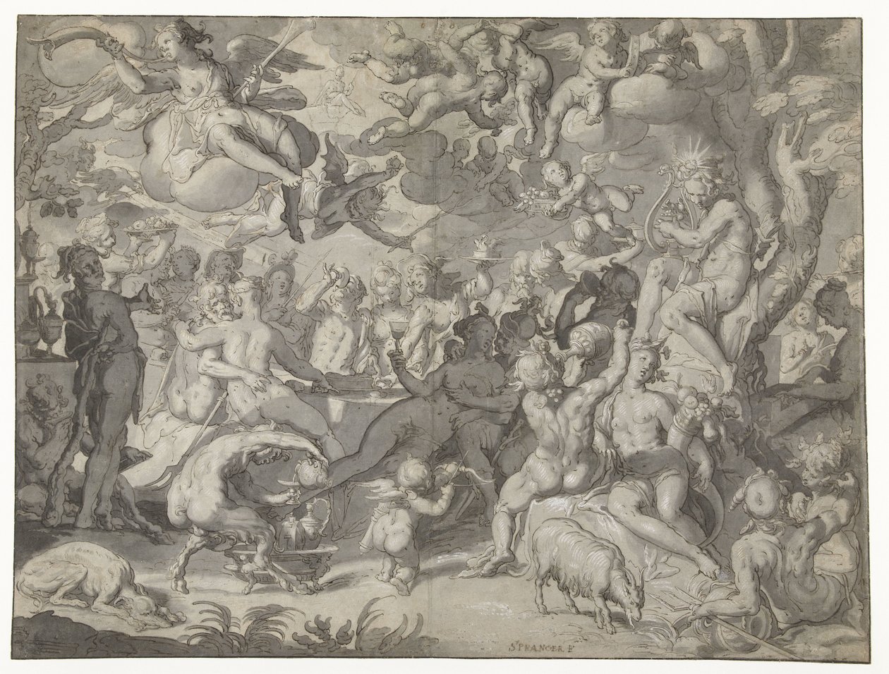Boda de Peleo y Tetis de Joachim Wtewael or Utewael