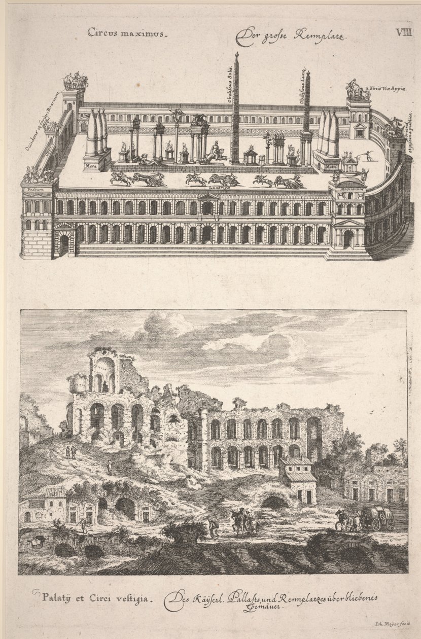 Ilustración de "Des Alten und Neuen Roms Grosser Schau-Platz" de Joachim von Sandrart de Joachim von Sandrart