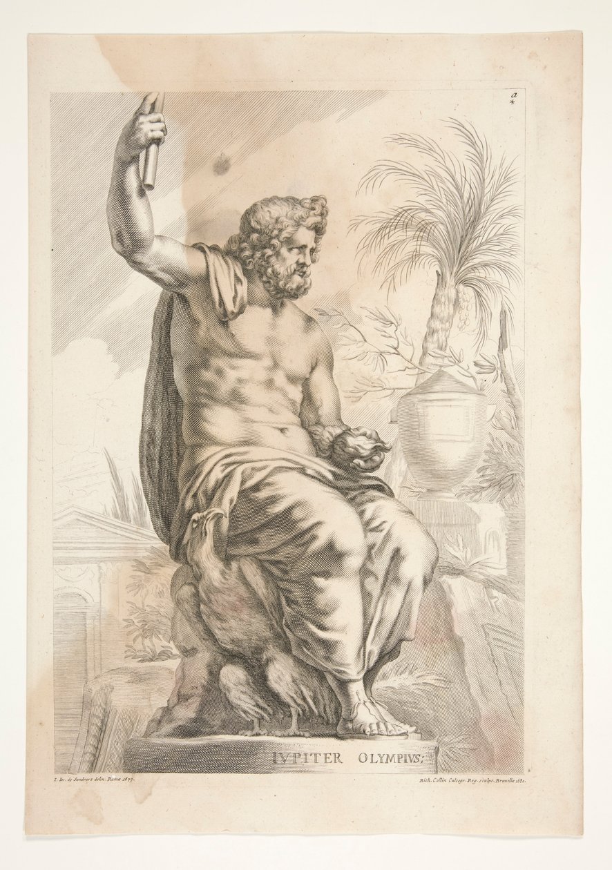Júpiter Olimpio, de la escultura antigua de Joachim von Sandrart