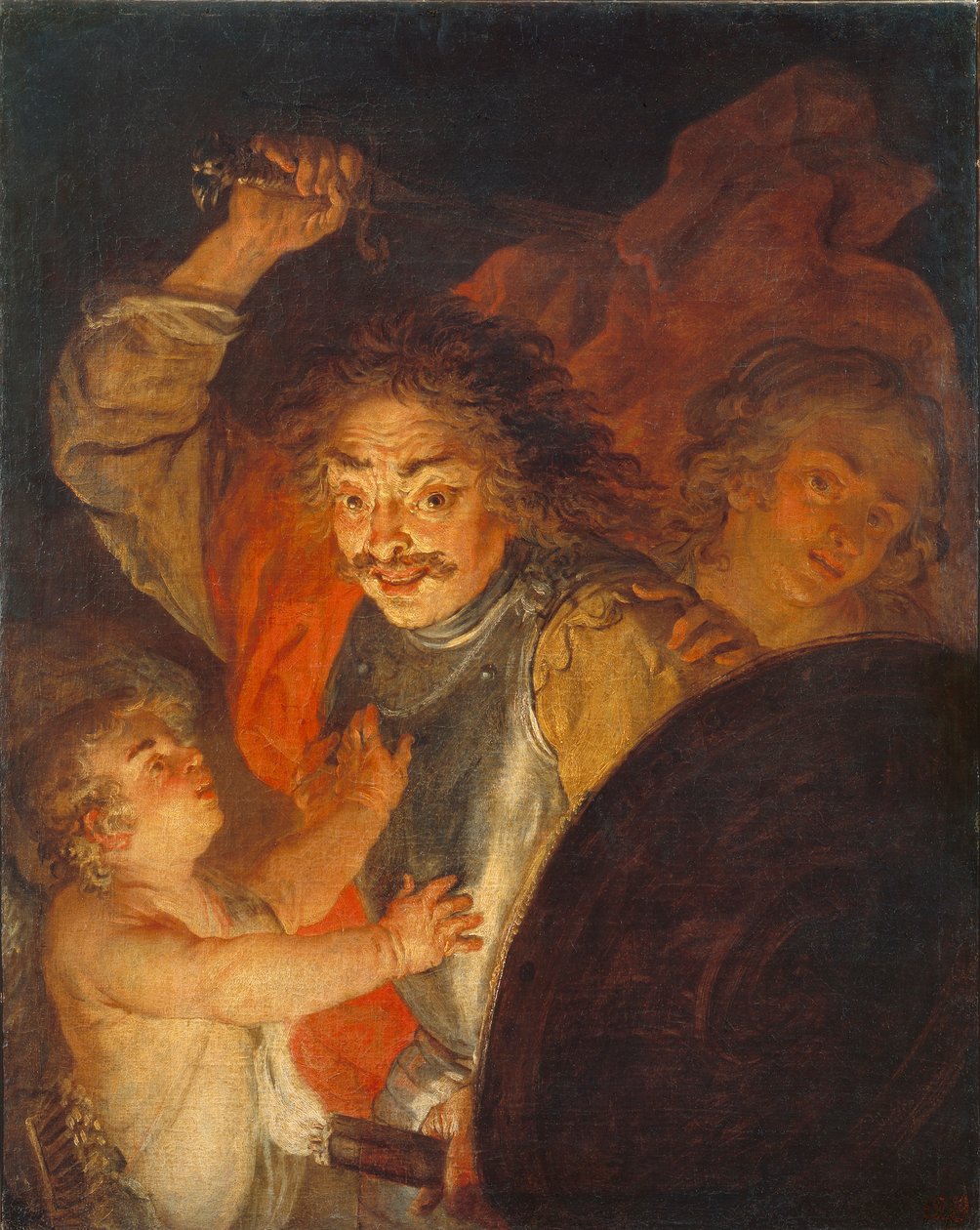 Marte, Venus y Cupido Alegoría de la Ira, c.1630 de Joachim von Sandrart