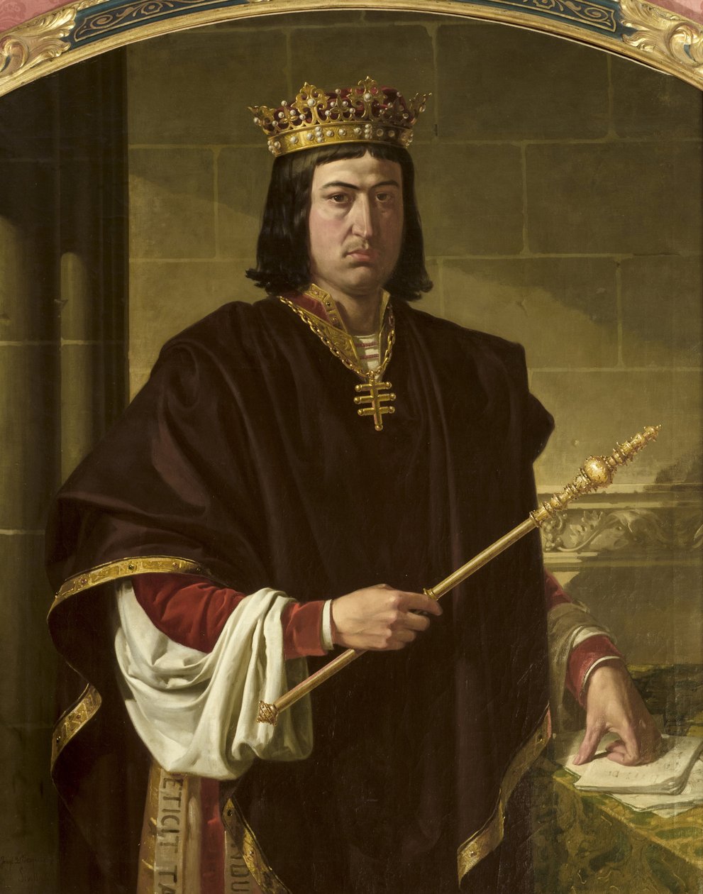 Retrato del rey Fernando II de Aragón (1452-1516) de Joachin Dominguez Becquer