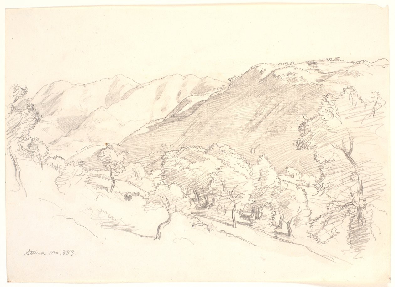Paisaje Montañoso, Attina de Joakim Frederik Skovgaard