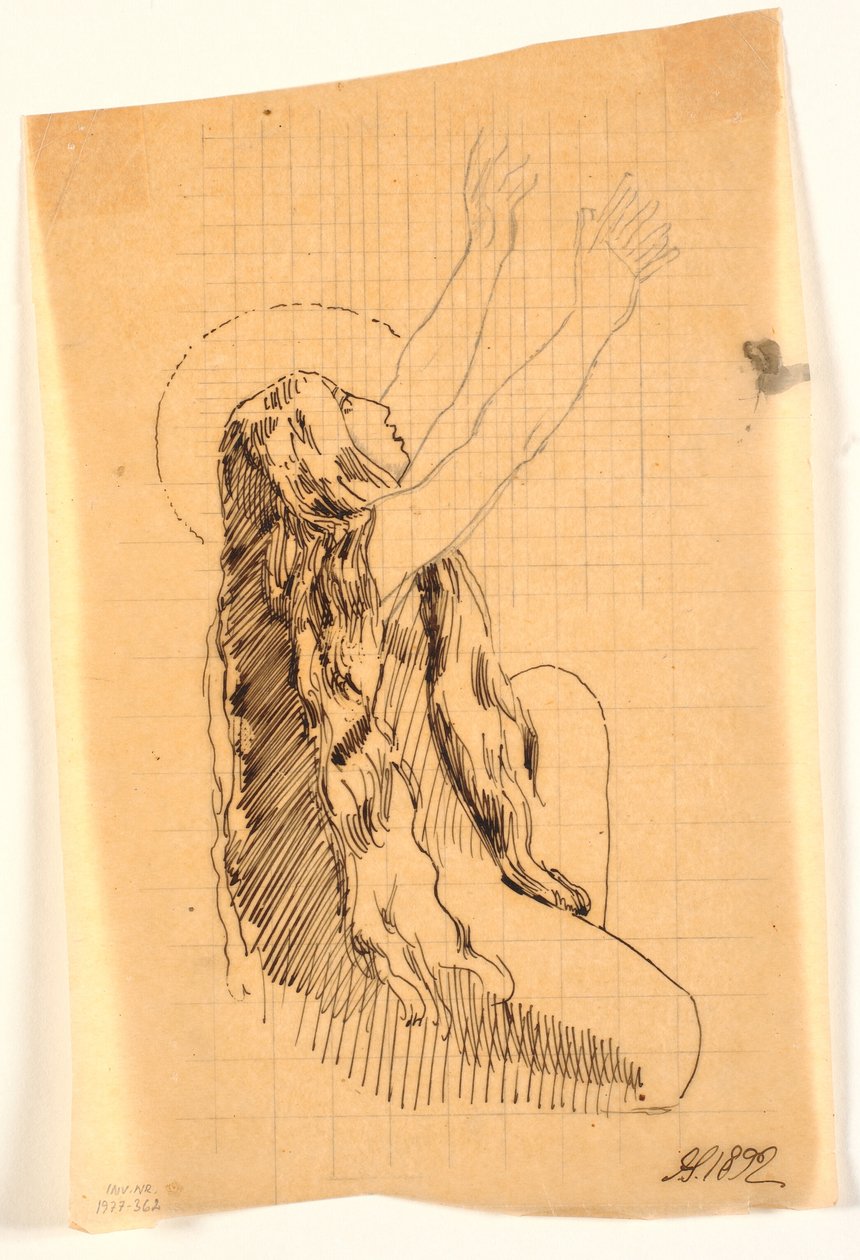 Eva arrodillada de Joakim Frederik Skovgaard