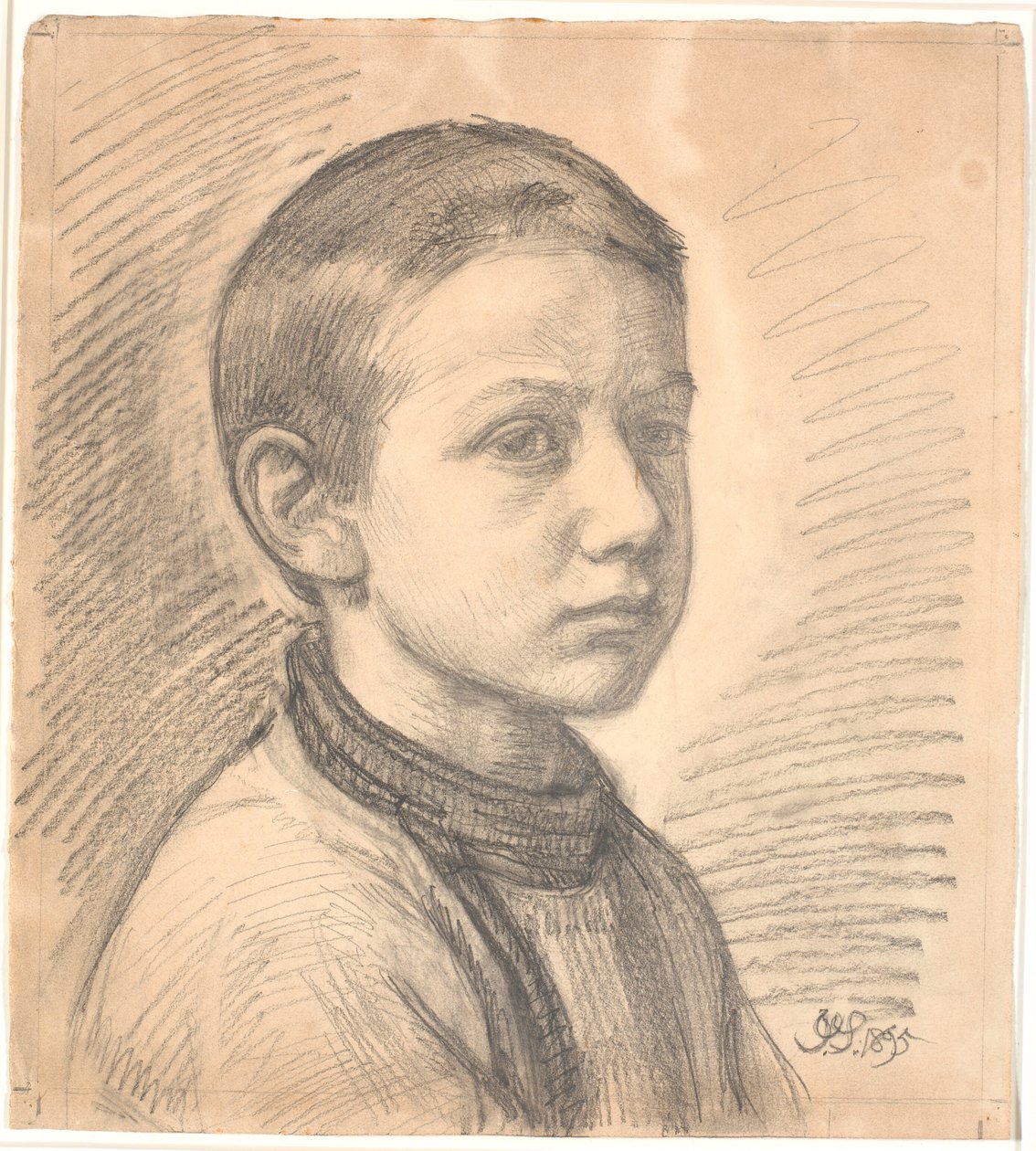 Retrato del pintor J.Th. Skovgaard de niño de Joakim Frederik Skovgaard