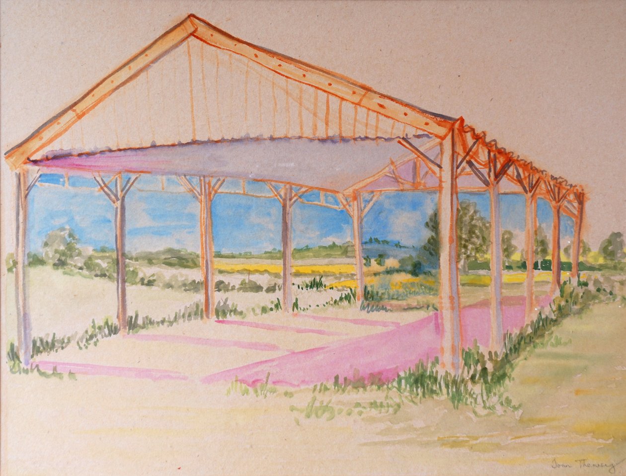 A través del granero, 2011 de Joan Thewsey
