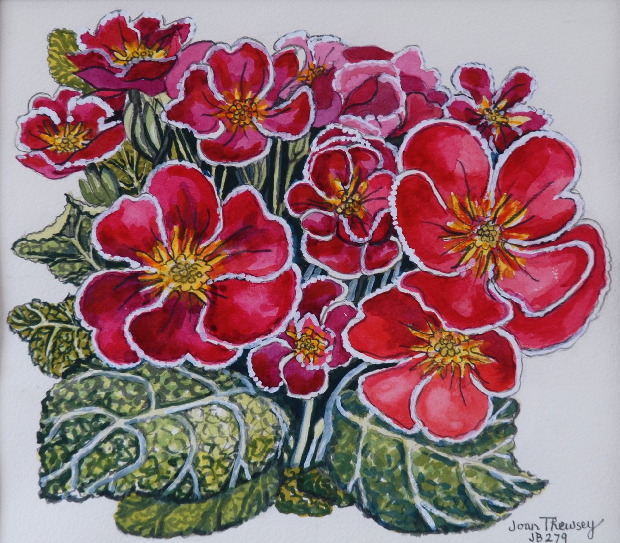 Primaveras de borde blanco, 2012 de Joan Thewsey