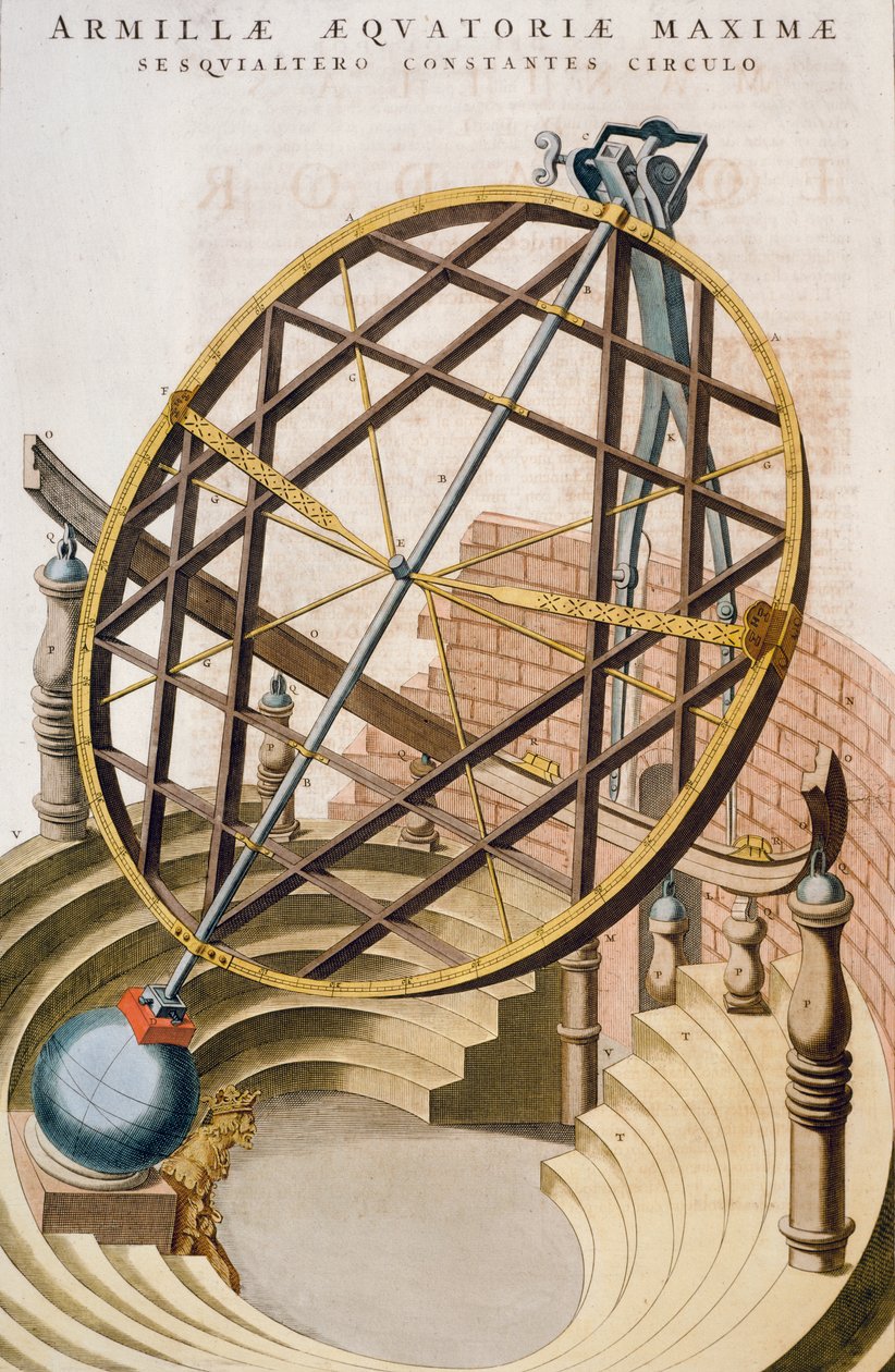 Gran esfera armilar ecuatorial diseñada por Tycho Brahe de Joan Blaeu