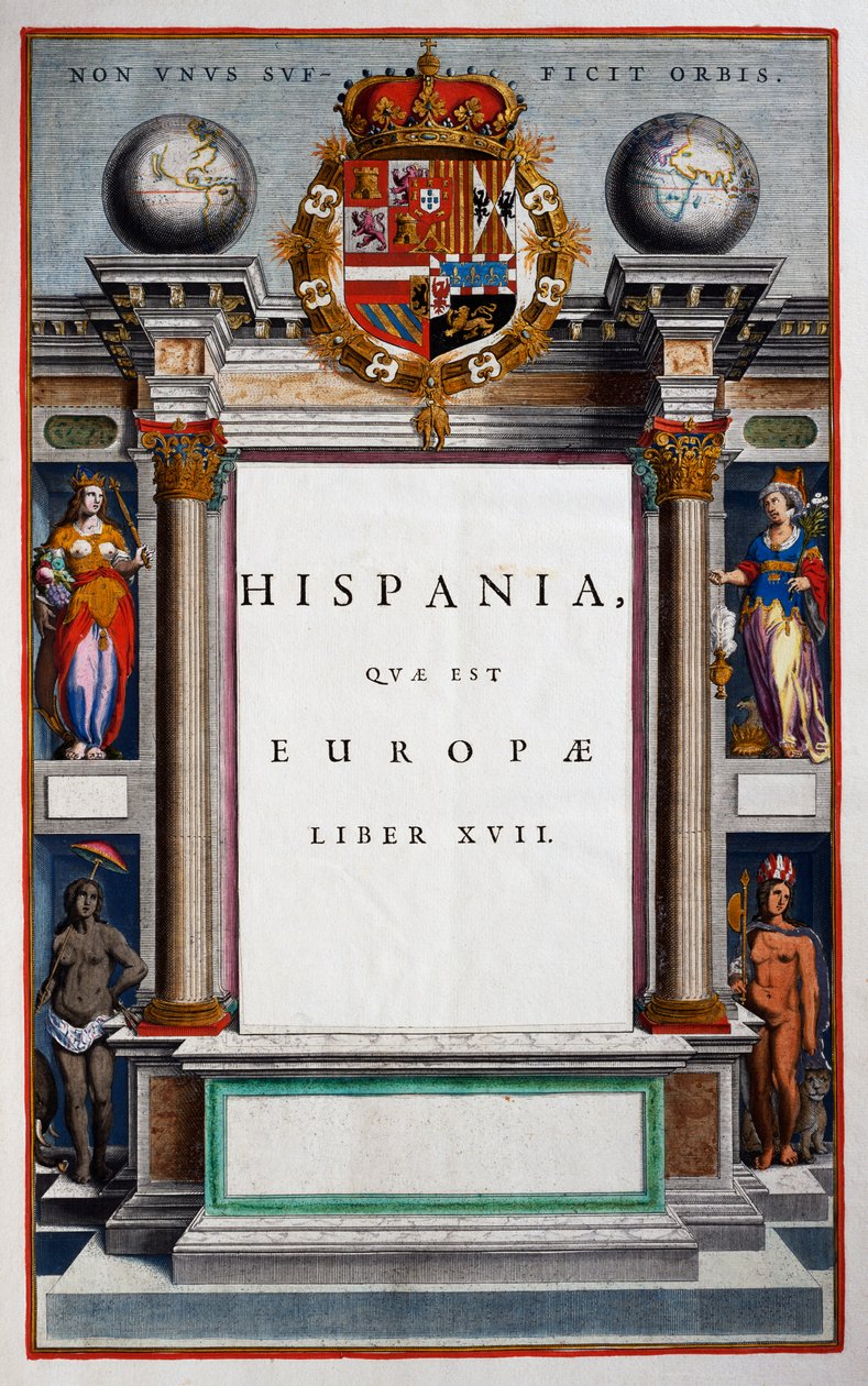 Hispania quae est Europae, Libro XVII, página del título del Volumen IX de Joan Blaeu