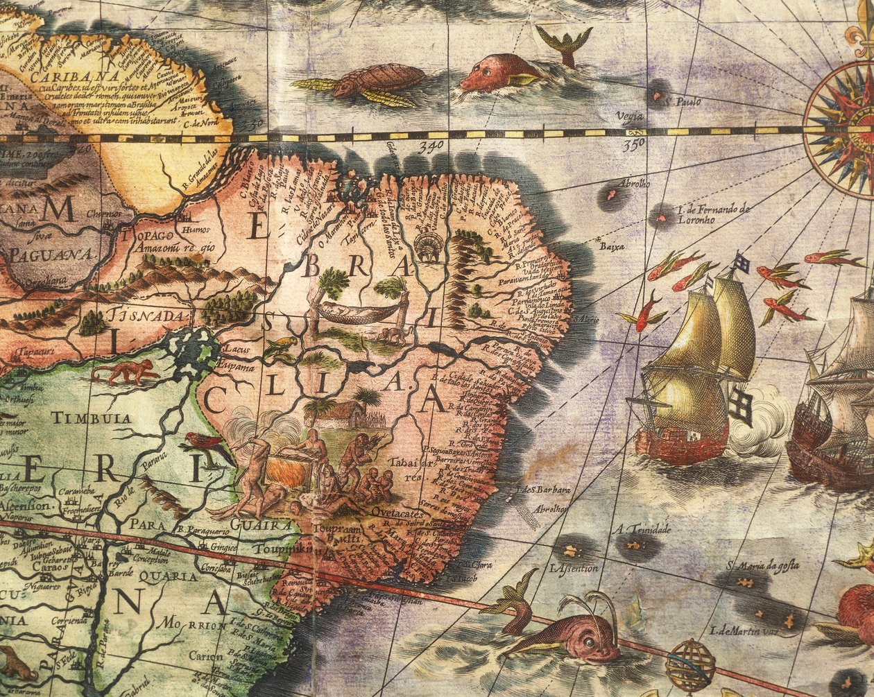 Mapa de América creado por Joan Blaeu de Joan Blaeu