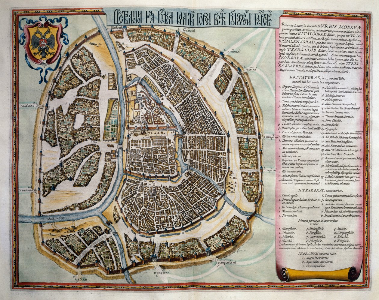 Moscú, Volumen II, Atlas Maior, por Joan Blaeu, grabado en cobre, Ámsterdam de Joan Blaeu
