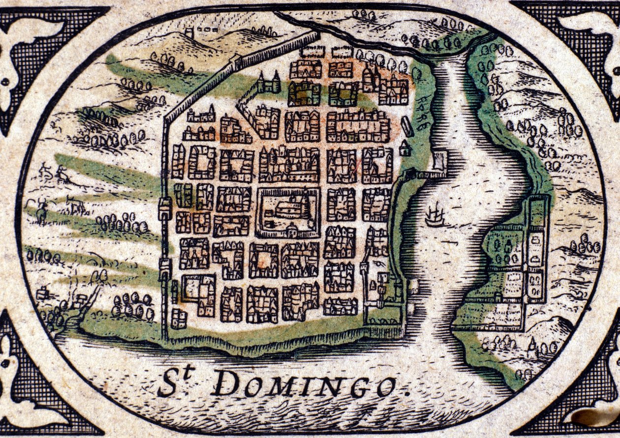 Santo Domingo - en Atlas de W. J. Blaeu de Joan Blaeu