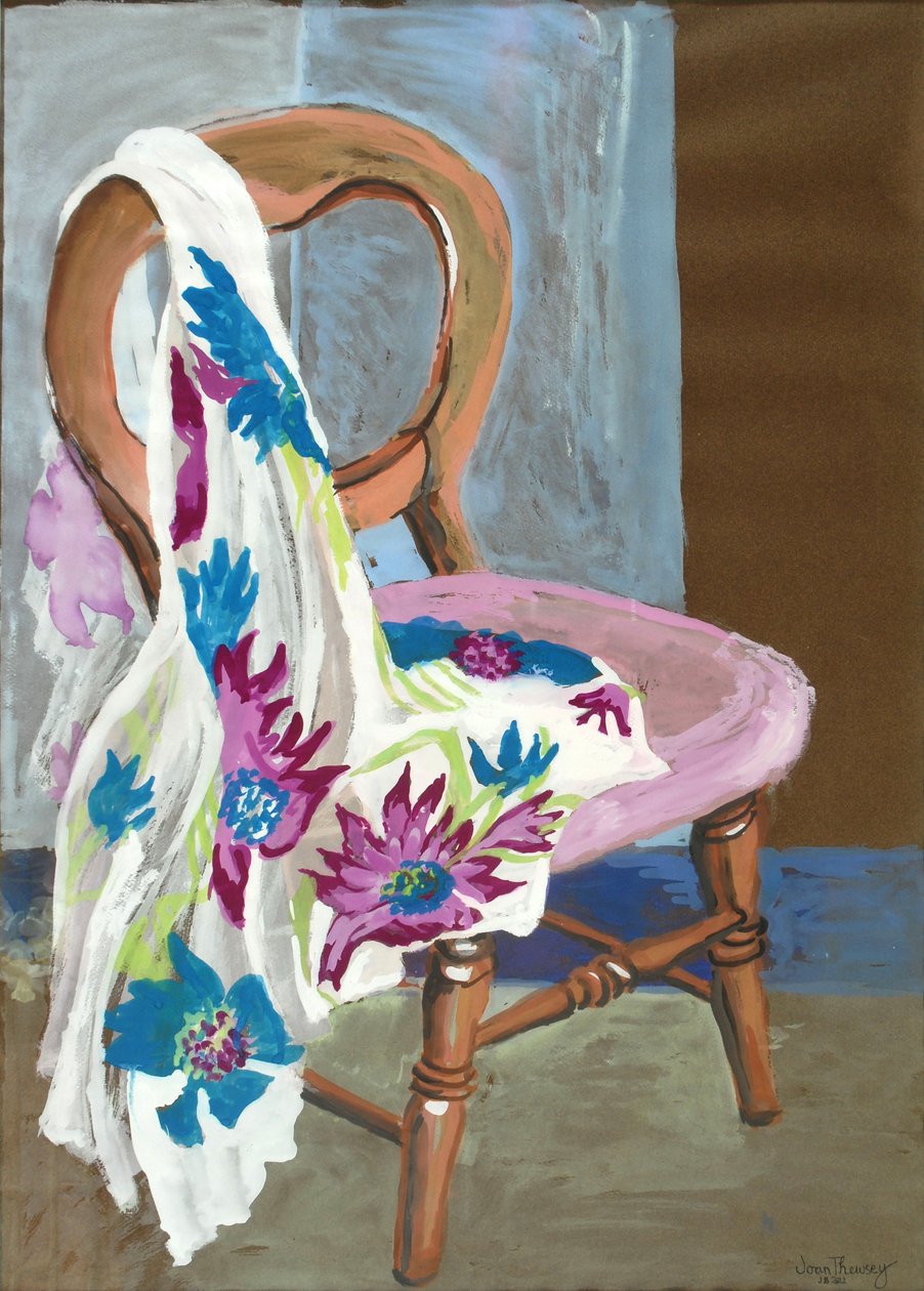 Silla y tela estampada, 2000 de Joan Thewsey