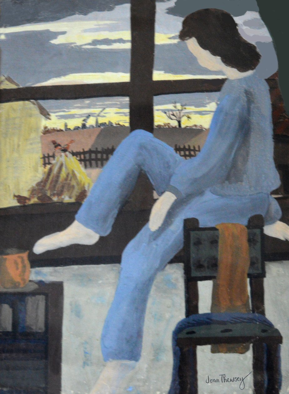 Chica viendo el amanecer, 1950 de Joan Thewsey
