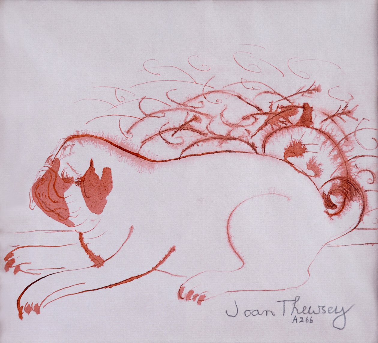 Cachorro de pug 2, 2005 de Joan Thewsey