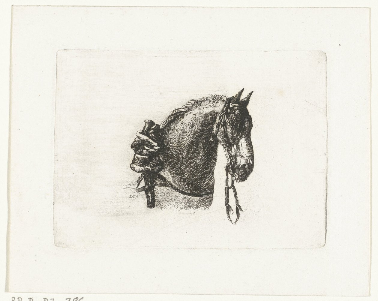 Cabeza de caballo a la derecha Cabezas de caballo después de Dirk Langendijk (título de la serie) de Joannes Bemme