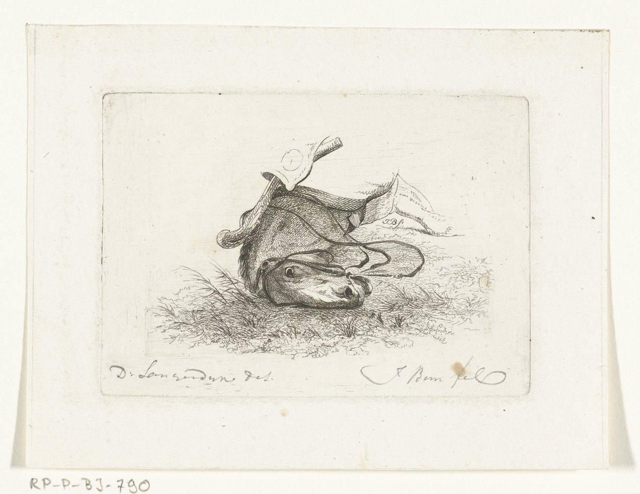 Cabeza de caballo de caballo mentiroso Cabezas de caballo después de Dirk Langendijk (título de la serie) de Joannes Bemme