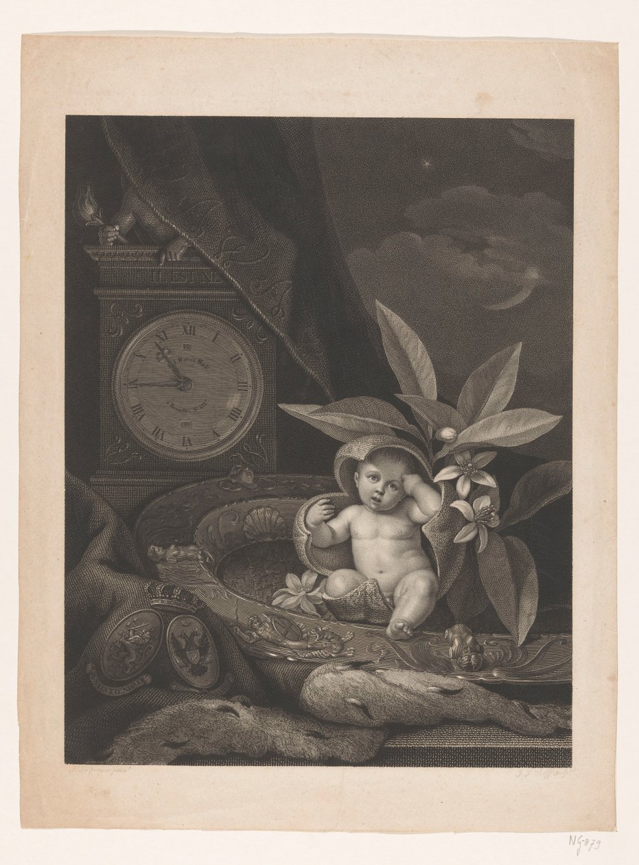 Nacimiento futuro rey Guillermo III, 1817 de Joannes Josephus Wolff