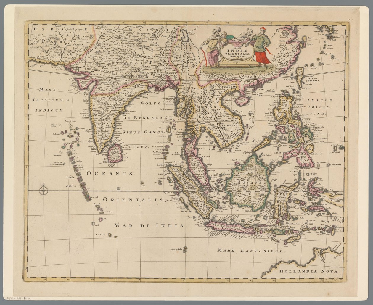 Mapa de Indonesia
Tabula Indiae Orientalis (título en el objeto) de Joannes L