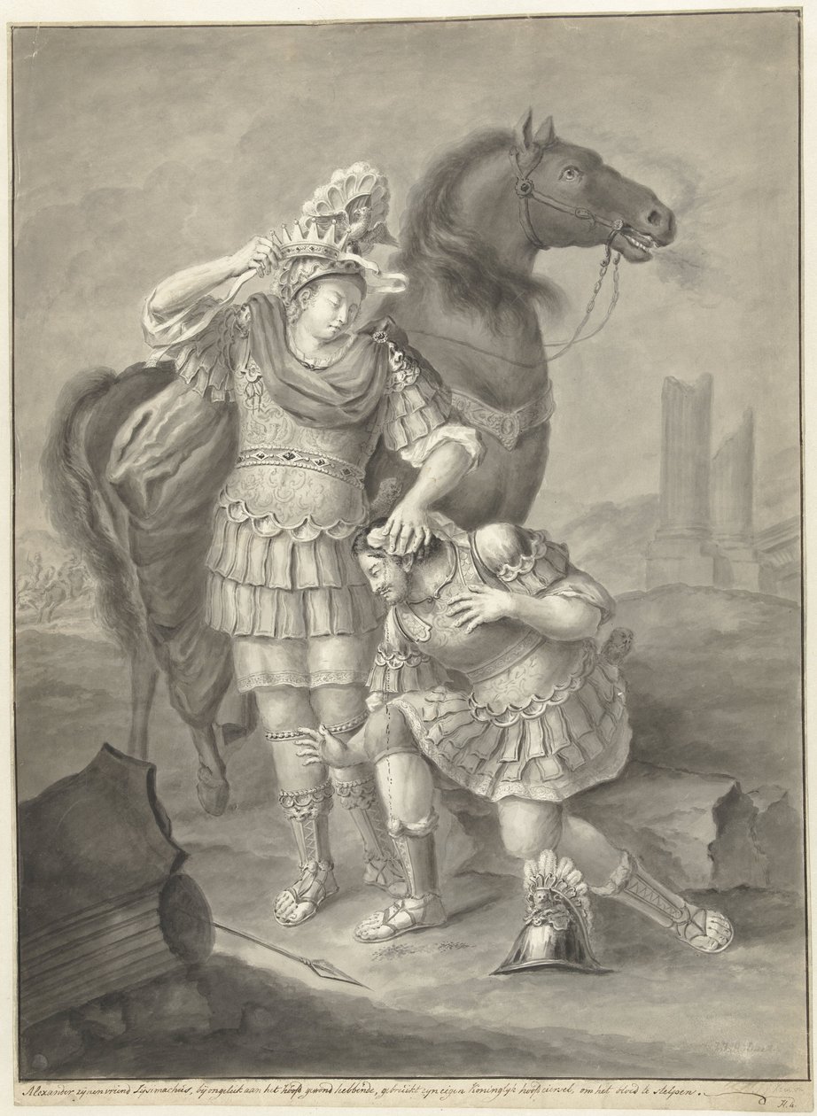 Alejandro y Lisímaco de Joannis Jacobus Bijlaert