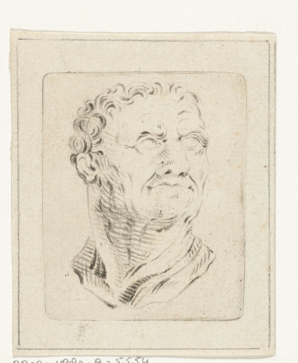 Busto de hombre mirando hacia la derecha de Joannis Jacobus Bijlaert
