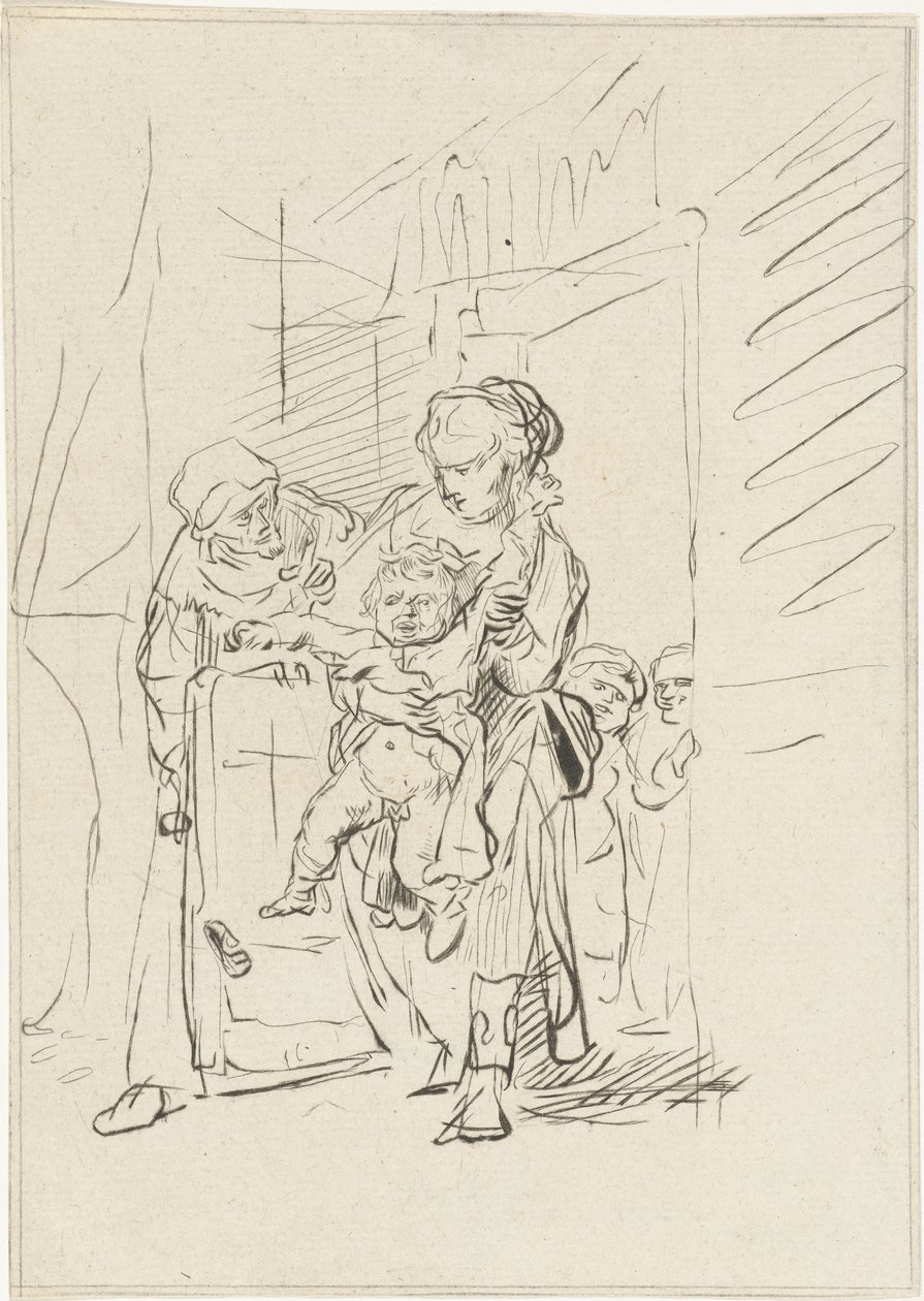 niño gritando de Joannis Jacobus Bijlaert