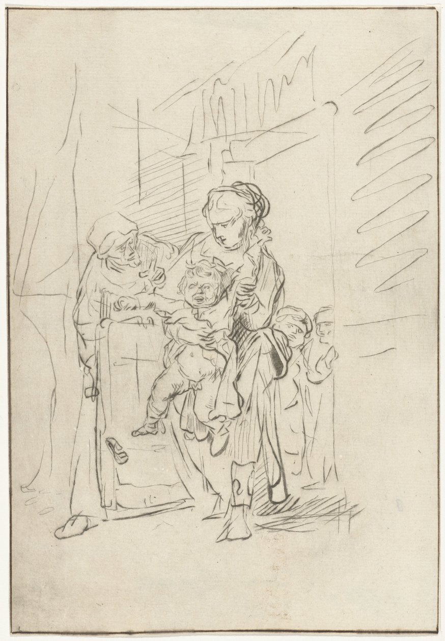 niño gritando de Joannis Jacobus Bijlaert