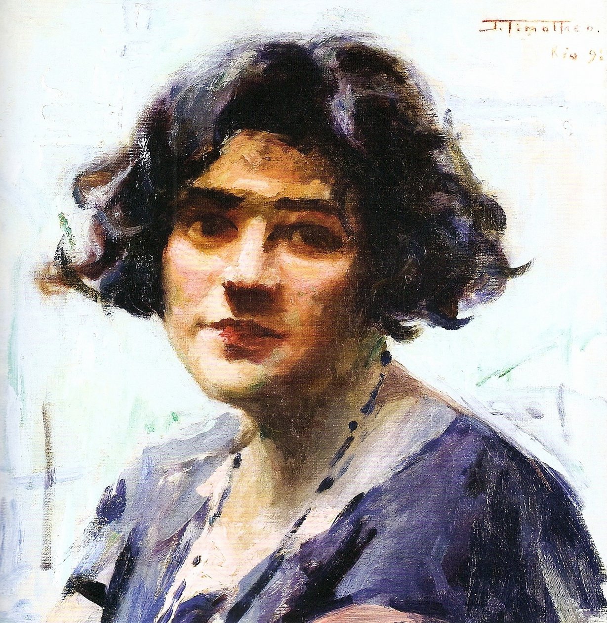 Retrato de una mujer de Joao Timoteo da Costa