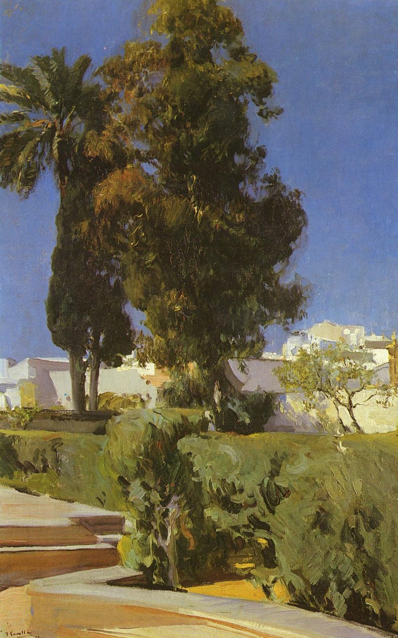 Jardines del Alcázar de Sevilla de Joaquín Sorolla
