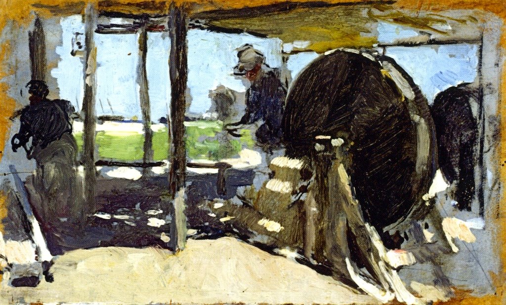 Cordeleros, Valencia (dibujo) de Joaquín Sorolla