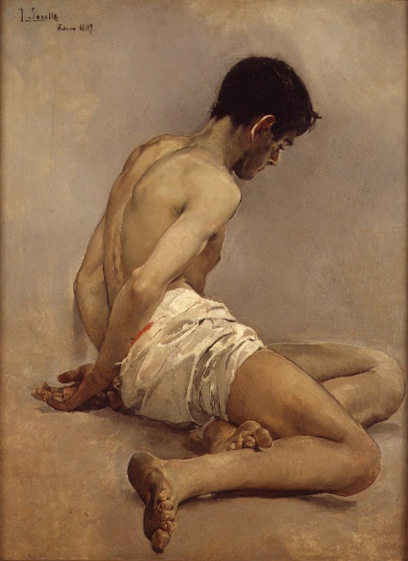 Estudio académico del natural de Joaquín Sorolla