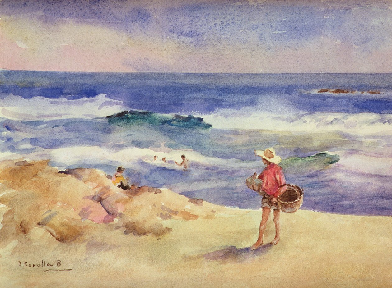 Niño en la arena de Joaquín Sorolla