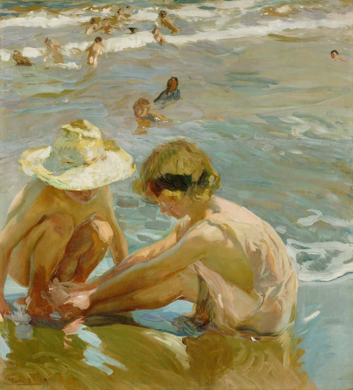 El pie herido, 1909 de Joaquín Sorolla