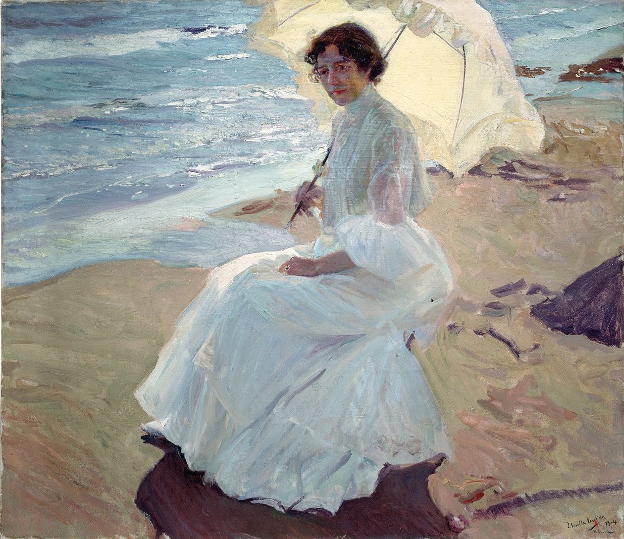Clotilde en la playa de Joaquín Sorolla