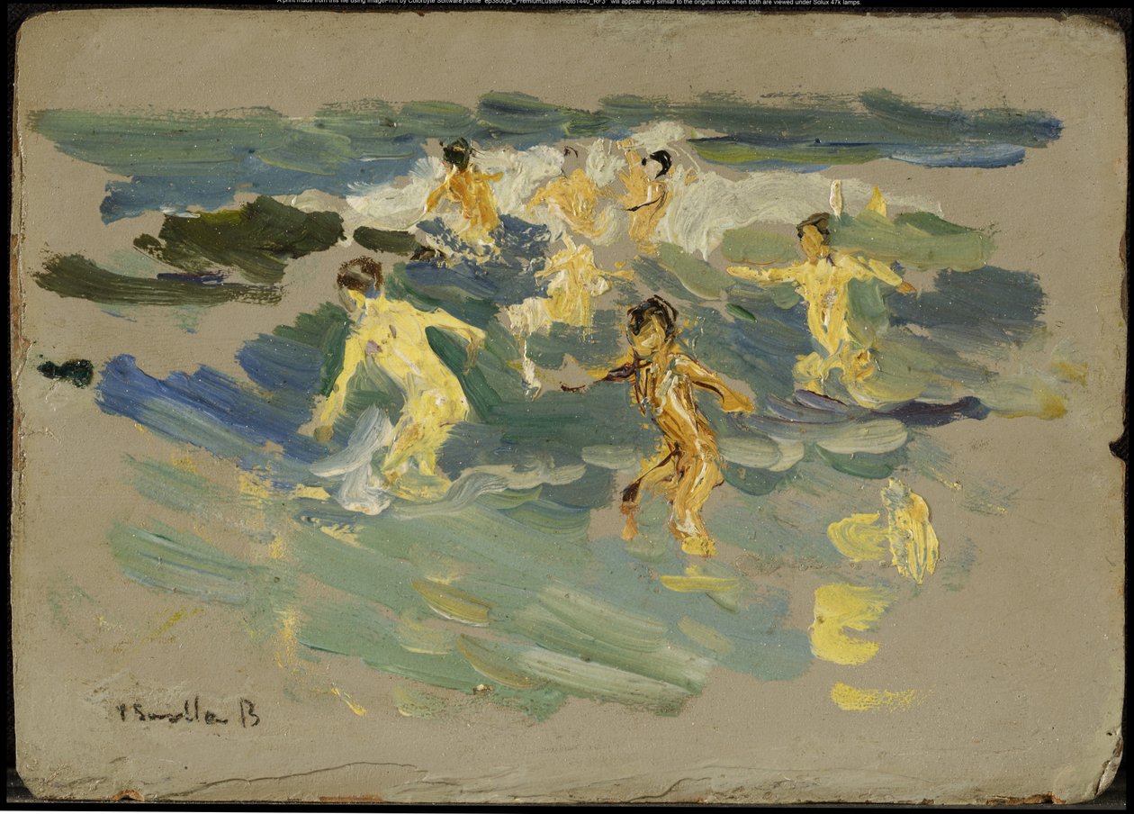 Playa en Valencia, c.1904 de Joaquín Sorolla