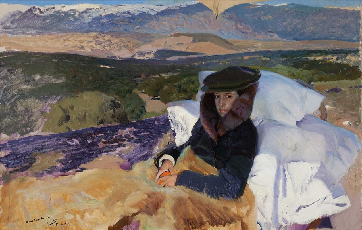 Convaleciente María en El Pardo de Joaquin Sorolla y Bastida