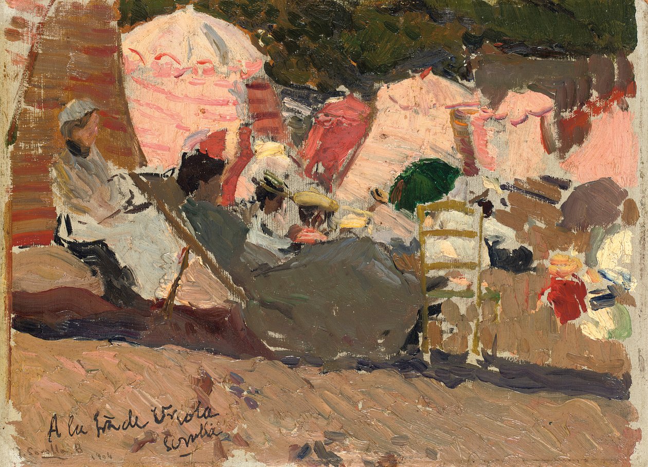 La Playa, Biarritz, 1906 de Joaquín Sorolla