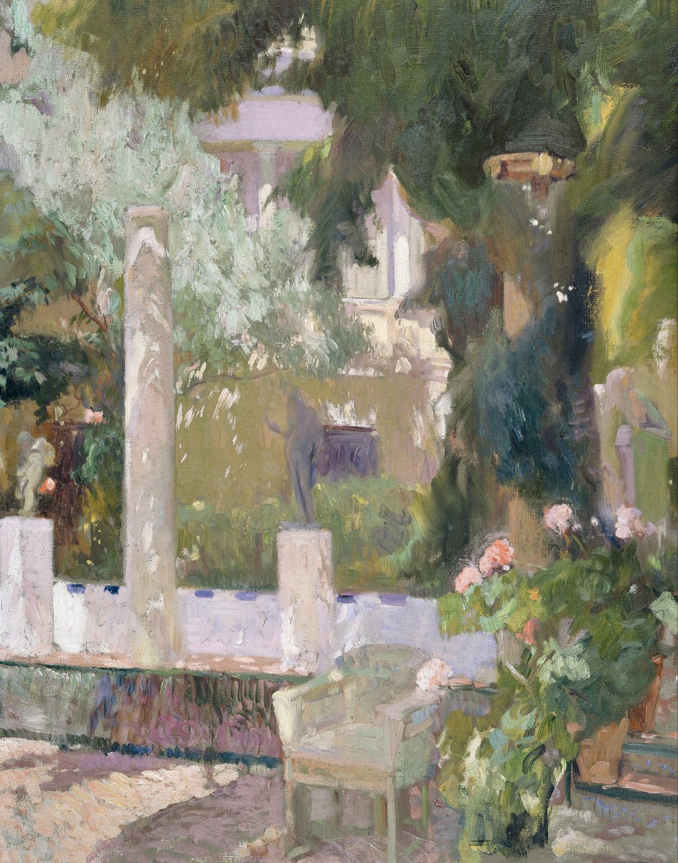 Los Jardines en la Casa de la Familia Sorolla de Joaquín Sorolla