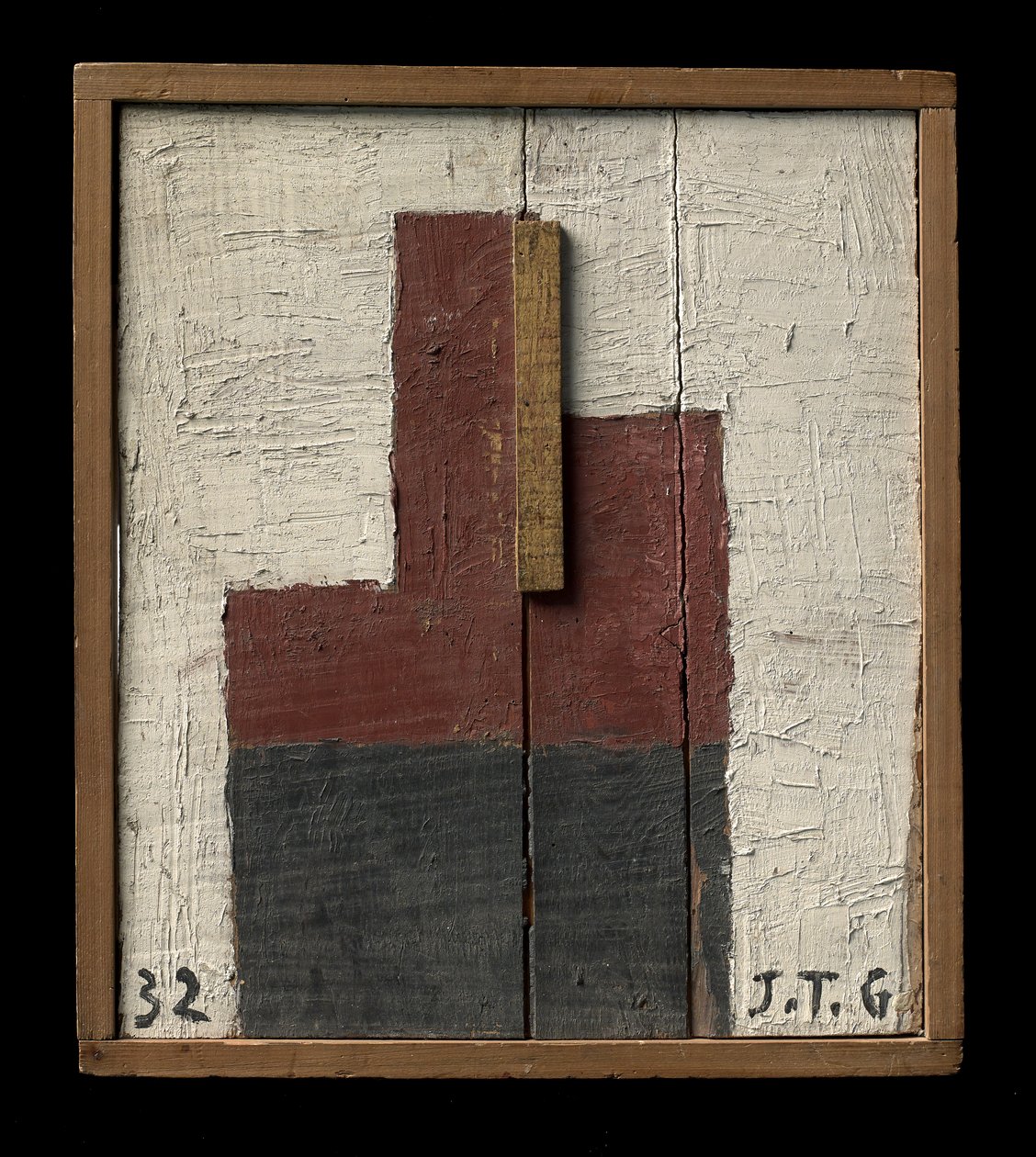 Forma en tierra siena y negro de Joaquin Torres Garcia