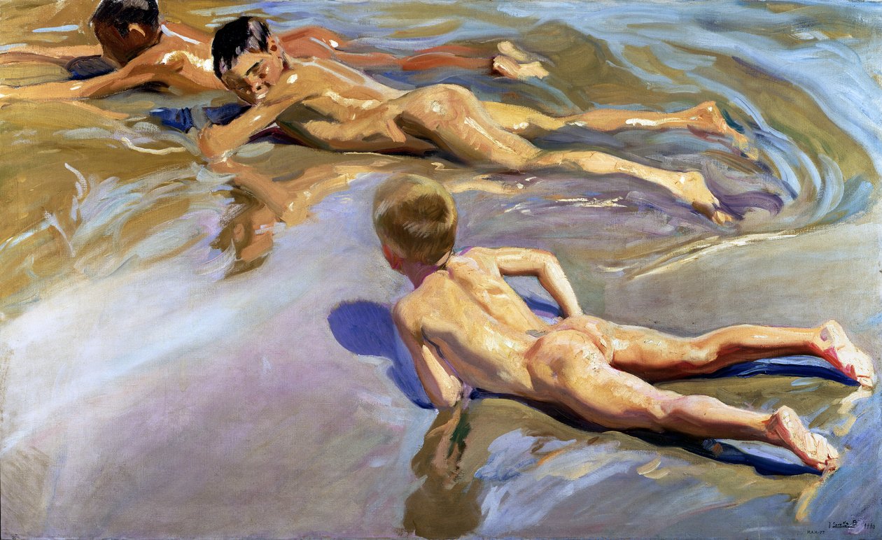Niños en la playa, 1910 de Joaquín Sorolla