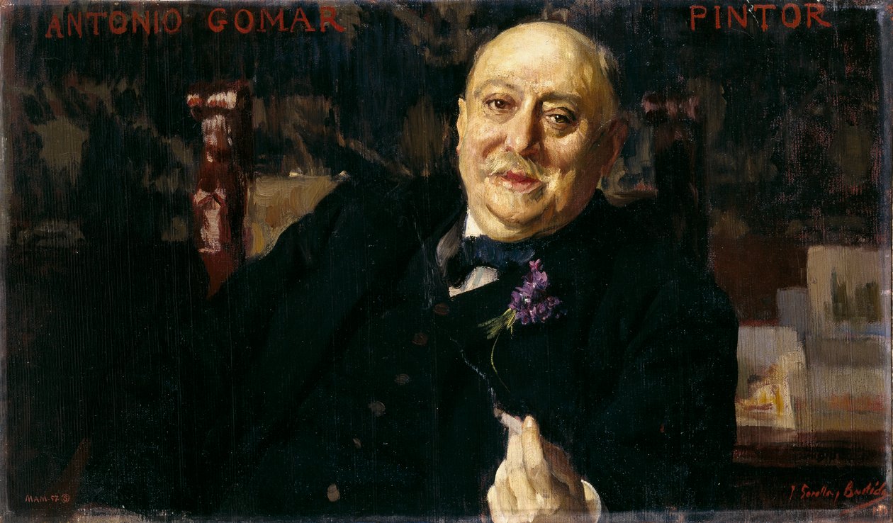 El pintor Antonio Gomar y Gomar de Joaquín Sorolla