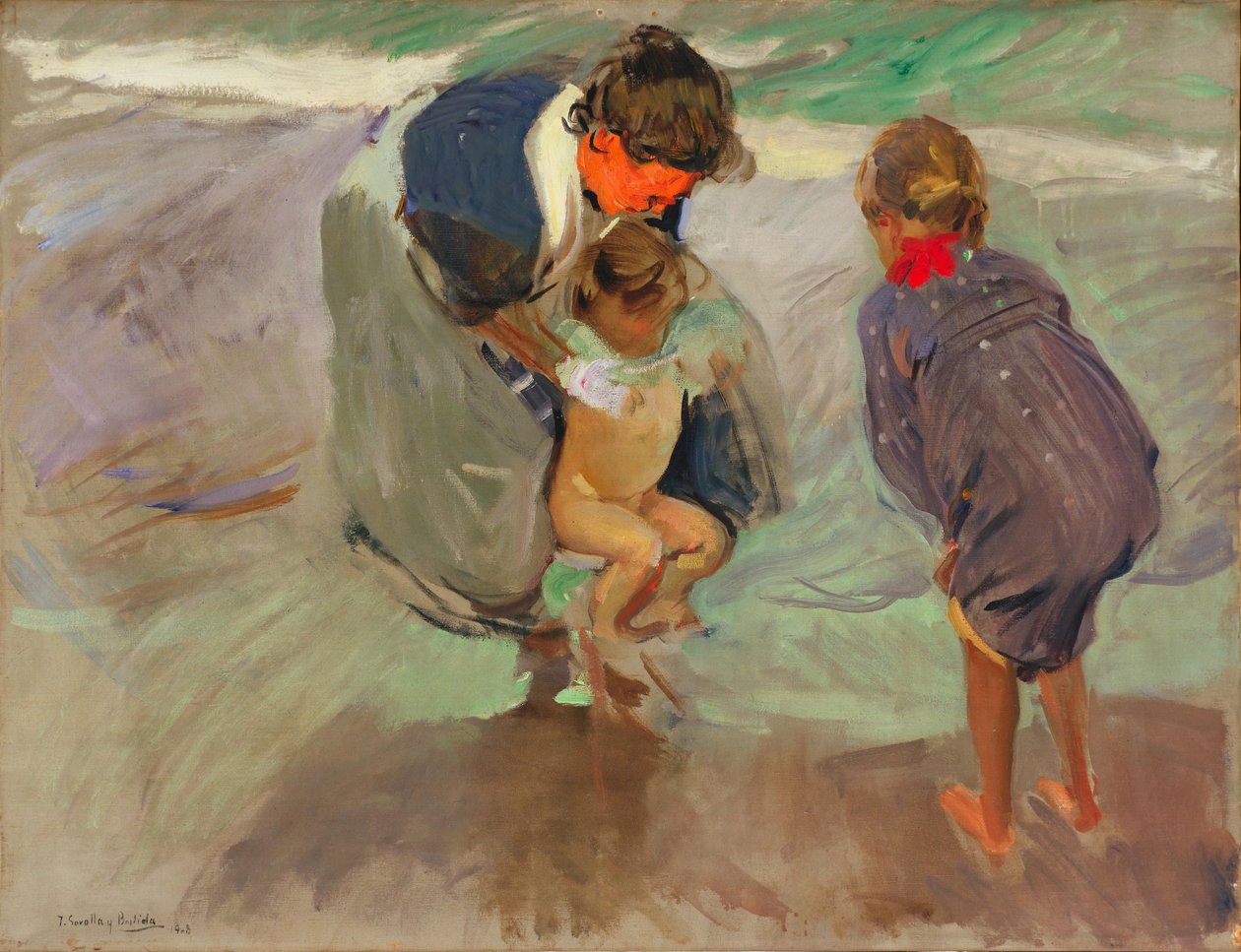 En la playa de Joaquín Sorolla