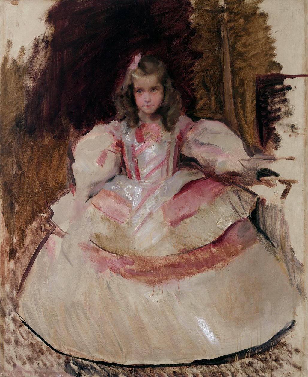 La niña María Figueroa vestida de menina de Joaquín Sorolla