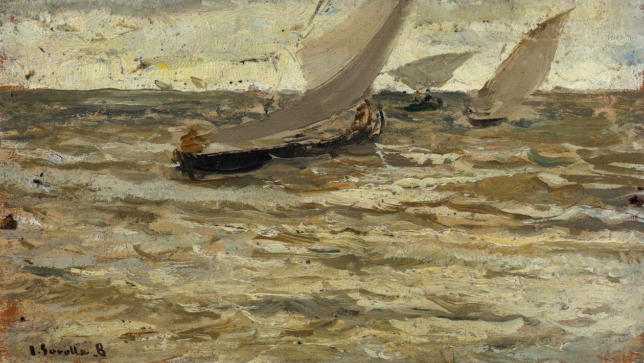 Salida de las barcas, Asturias de Joaquín Sorolla