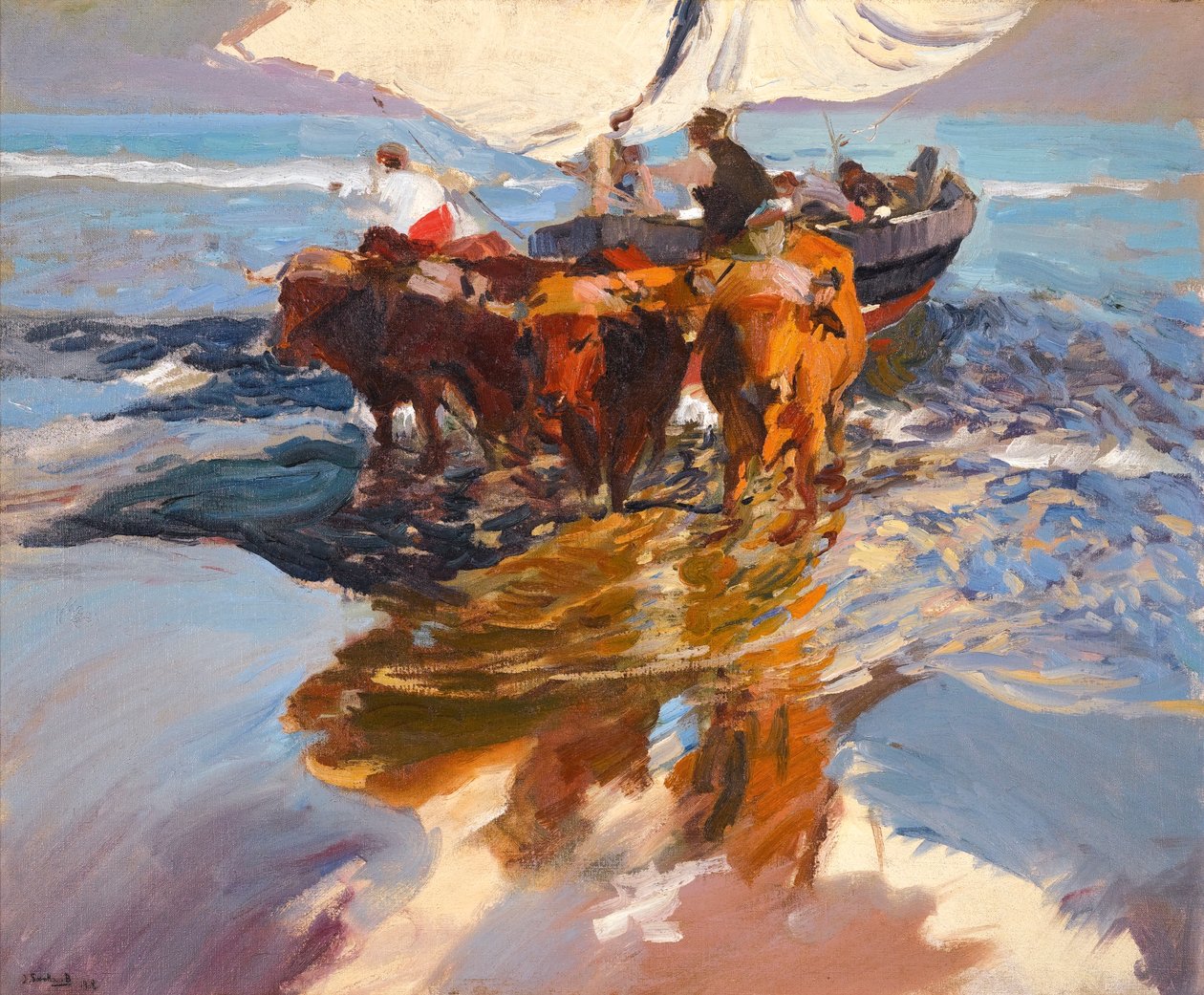 Vuelta de la pesca, Playa de Valencia de Joaquín Sorolla