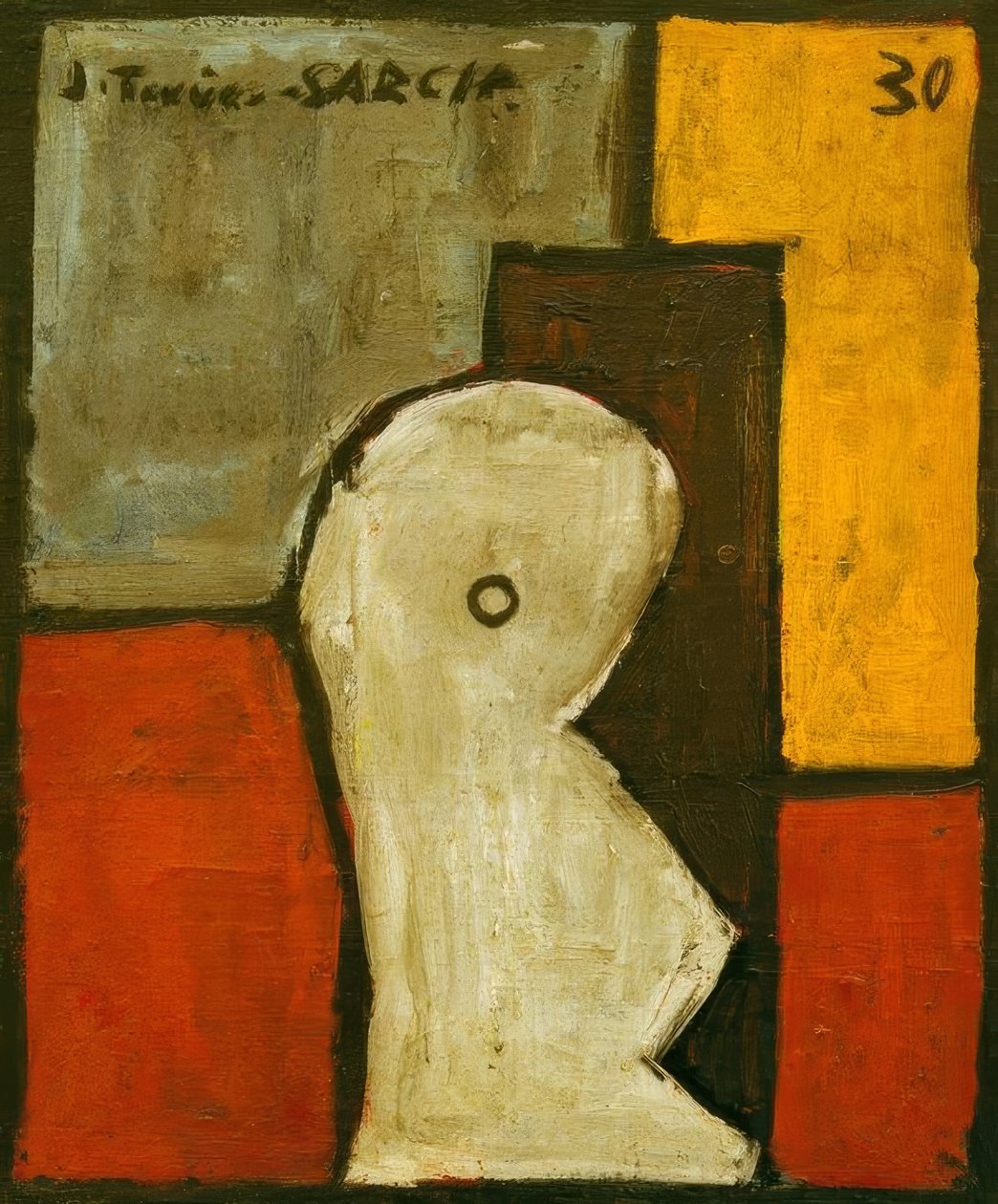 Estructura con forma abstracta de Joaquín Torres García