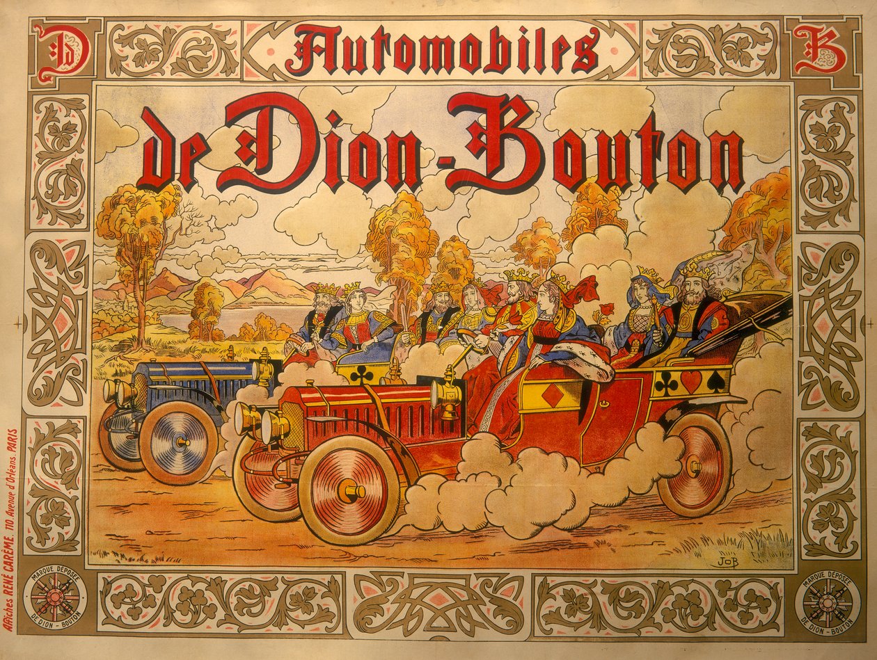 Póster publicitario de coches De Dion Bouton, c1920s de Job Nixon