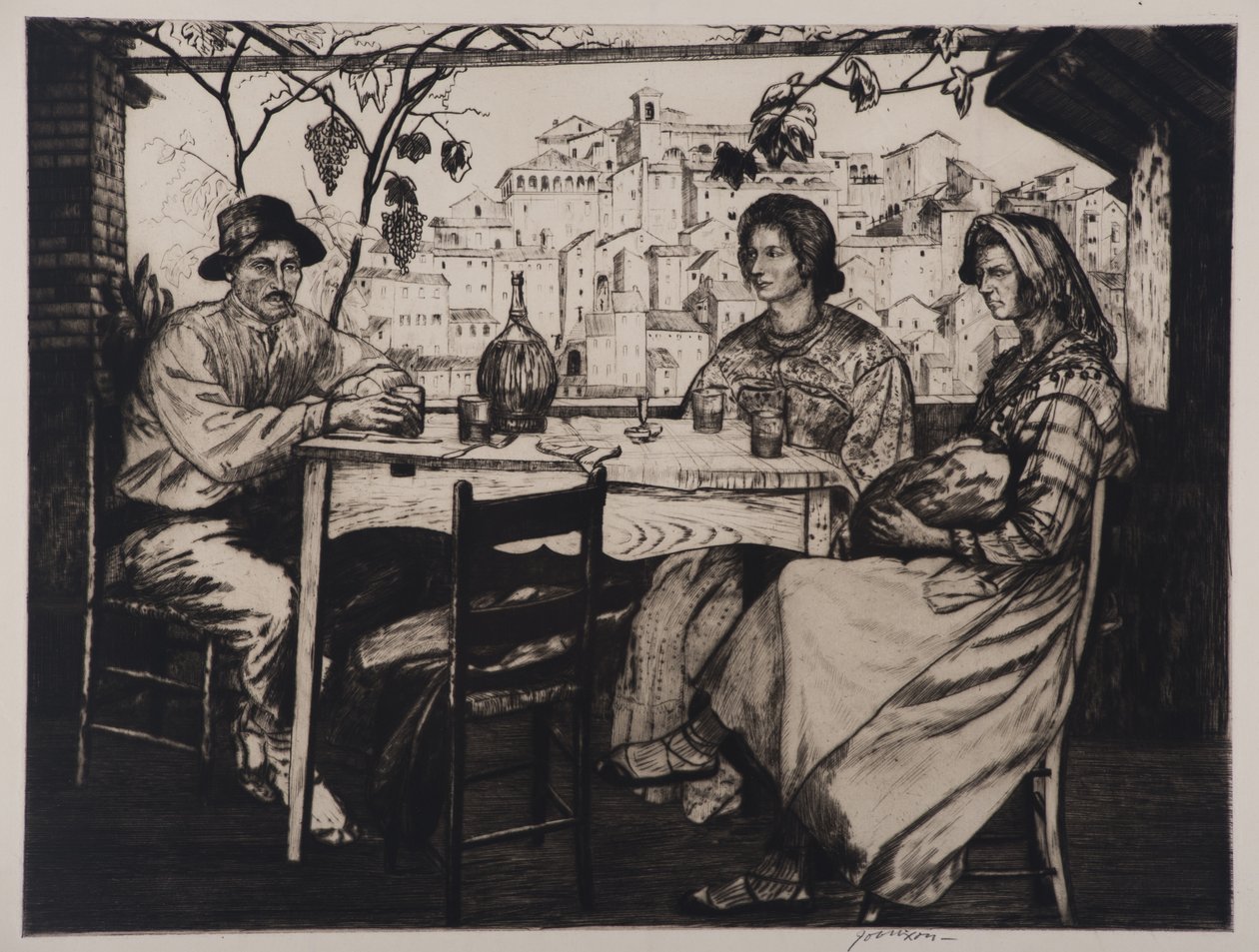 Una Trattoria, 1928 de Job Nixon